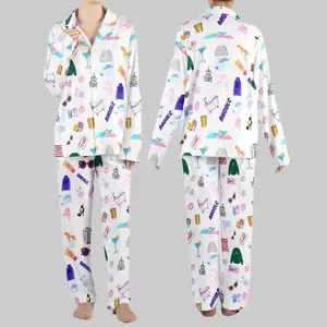 Unwind Studio Real Housewife Of Salt Lake City Pajama Set For Women RHOSLC Inspired PJs Bravo Fan Gift Housewives Lounge Set 100% Polyester Herringbone Satin Ultra Soft Loungewear - Fit Elastic