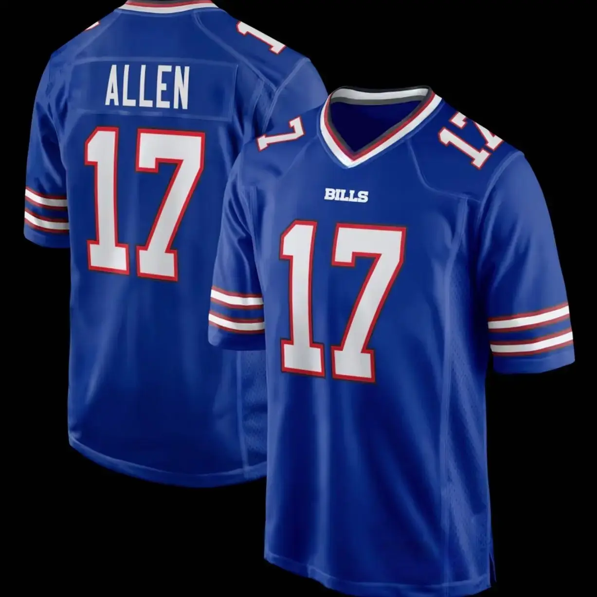 Men's Sport Josh Allen #17 Jersey Shirt Fan Football Jersey Shirt Football Team Uniform America Football Jersey Summer Got Sport Fan Outfit Game Day Outfit Gift For Him Gift For Boyfriend Short Sleeve
