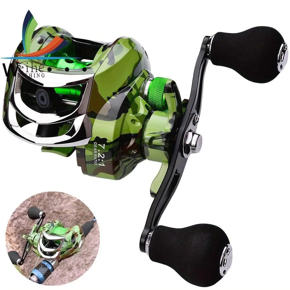 High Performance Metal Fishing Reel with Powerful Drag, Bearing Explorer Life Two-Handed Suitable for Baitcasting Reels - Suitable for Both Fresh And Saltwater Fishing