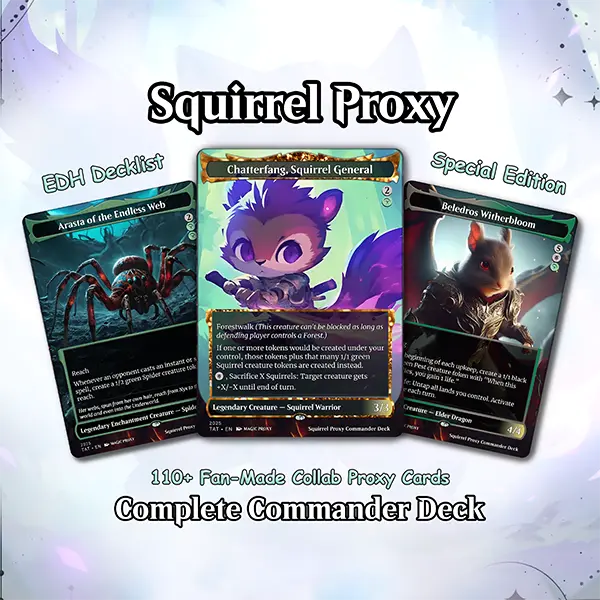 Chatterfang Commander Deck Proxy | Squirrel Tribal EDH Deck | Token & Aristocrats Strategy | 126 Cards