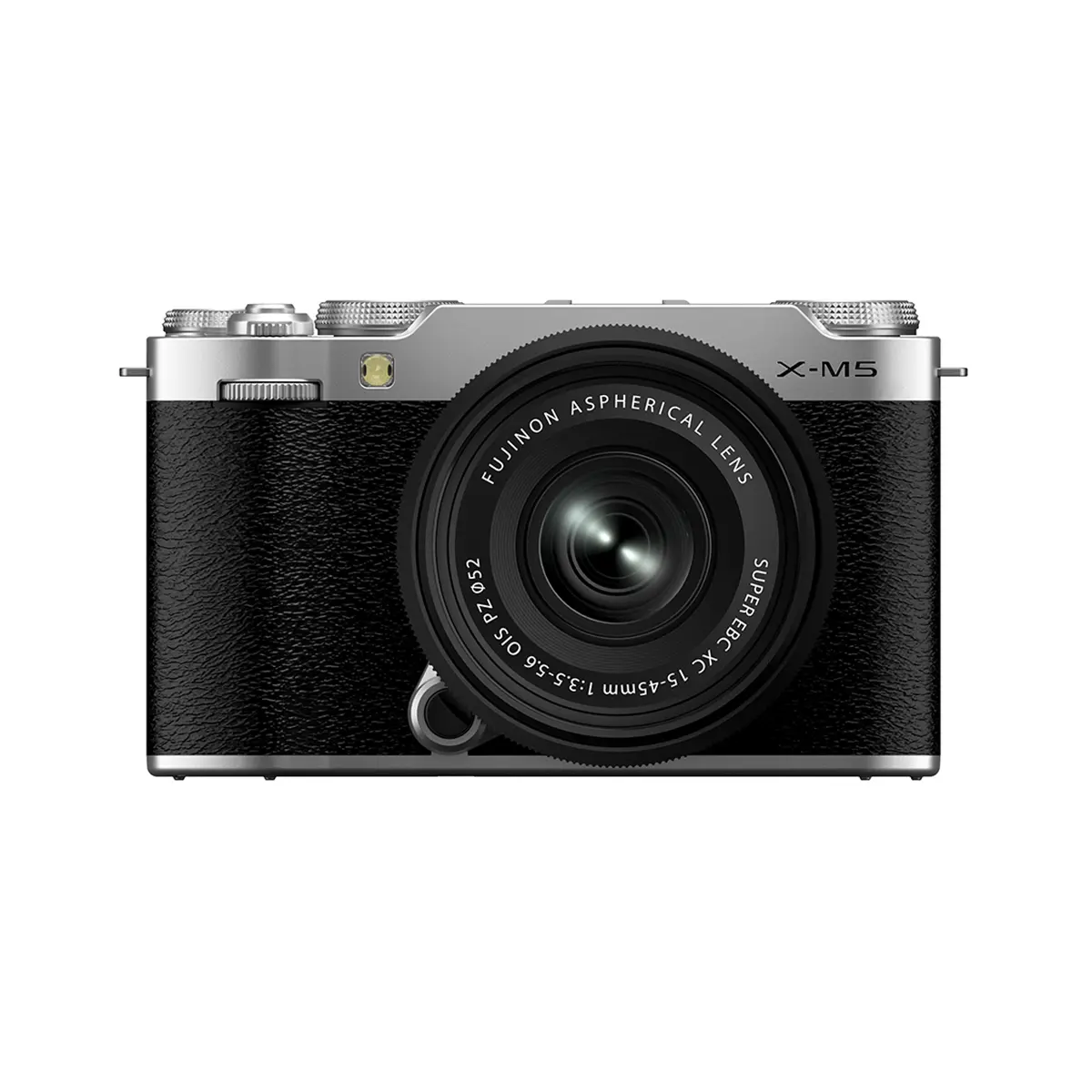 Fujifilm X-M5 Mirrorless Camera with XC 15-45mm f/3.5-5.6 OIS PZ Lens, Silver