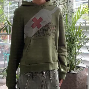 Harajuku 3D Print Hoodie Y2K Streetwear Pullover Bandage Detail 3D Hoodie Casual Fashion Cap Comfy Graphic Unisex Menswear selling  y2k