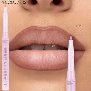 1Pc Mini Lip Liner, Gentle Touch Lip Pencil, Clear Outline Lip Definer, Comfortable Wearing Lip Tool For All Skin Tones, Mauve And Bean Paste, Daily Lip Cosmetic