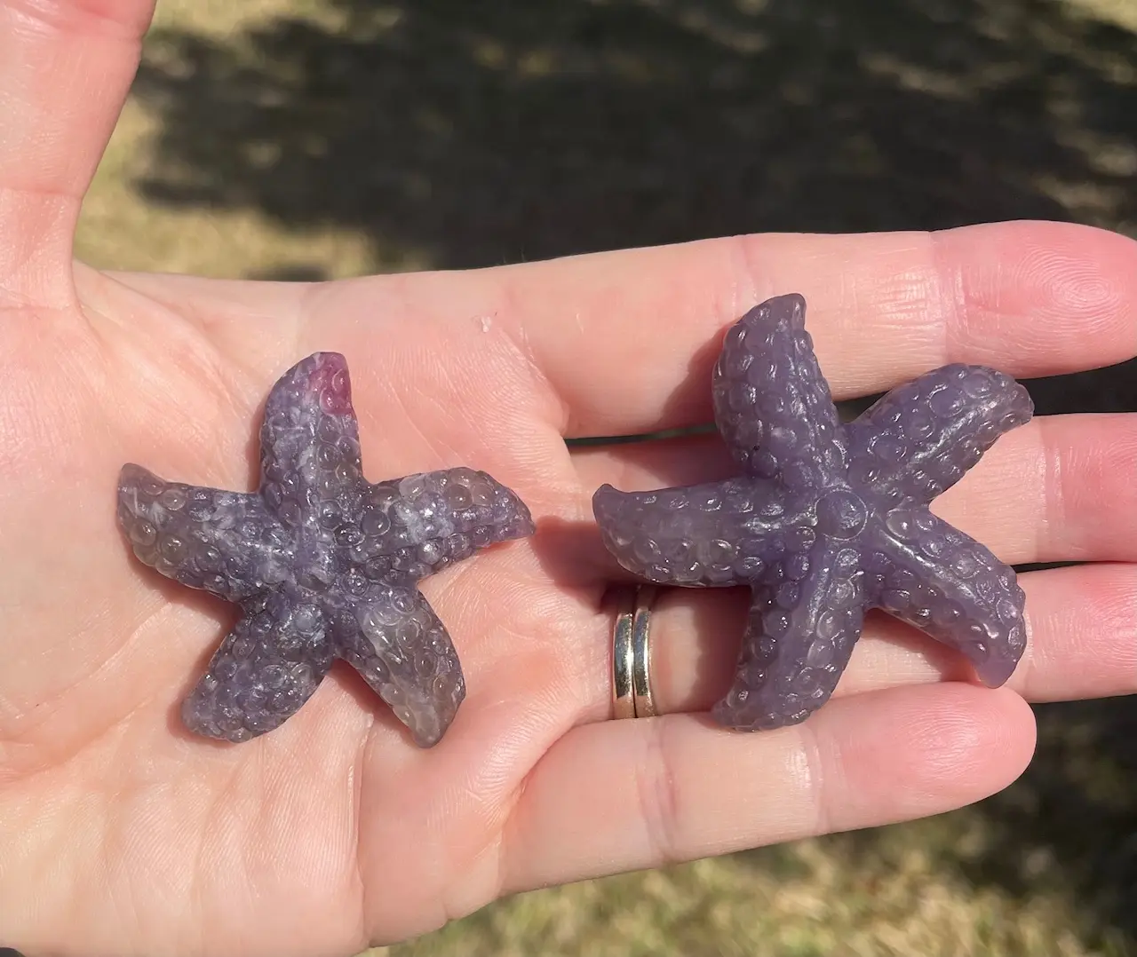 Lepidolite Crystal Starfish