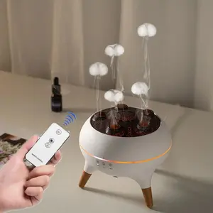 Dynamic Jellyfish Air Humidifier Essential Oil Diffuser Remote Control Bedroom Humidifier with 7 Colorful Night Lights