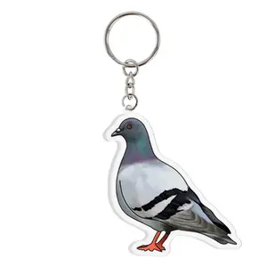 New York Pigeon Keychain