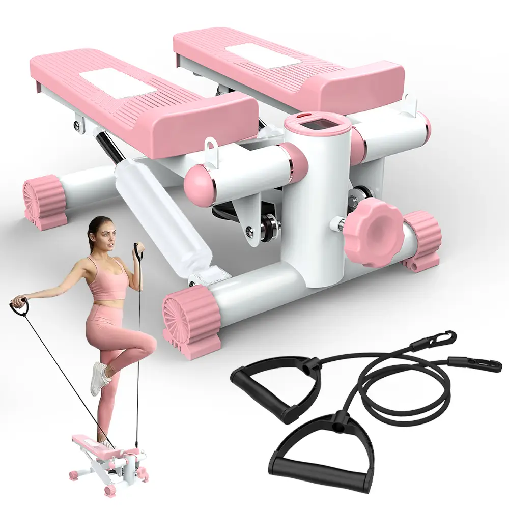 [SAYGOGO] 330LBS Mini Steppers with Resistance for Exercise, Stair Steppers for Exercise at Home, Step Fitness Band , Home Office Workout Equipment