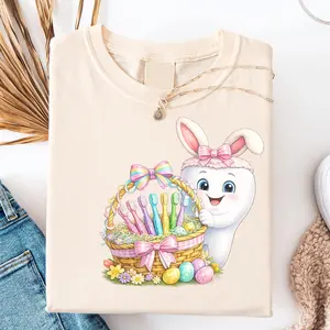 Dental Assistant T-Shirt - Easter Tooth Spring Gift For Dental Hygienist Orthodontist Office Staff