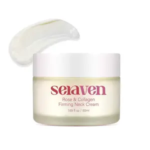 Seraven Rose & Collagen Firming Neck Cream,Moisturizing,Vegan, Fragrance-Free, 24H Lift & Hydration, Targets Tech Neck Lines & Sagging Skin, anti wrinkle moisturizer