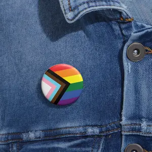 pride flag button queer lgbtq pins equality human rights love is love stickers buttons prints