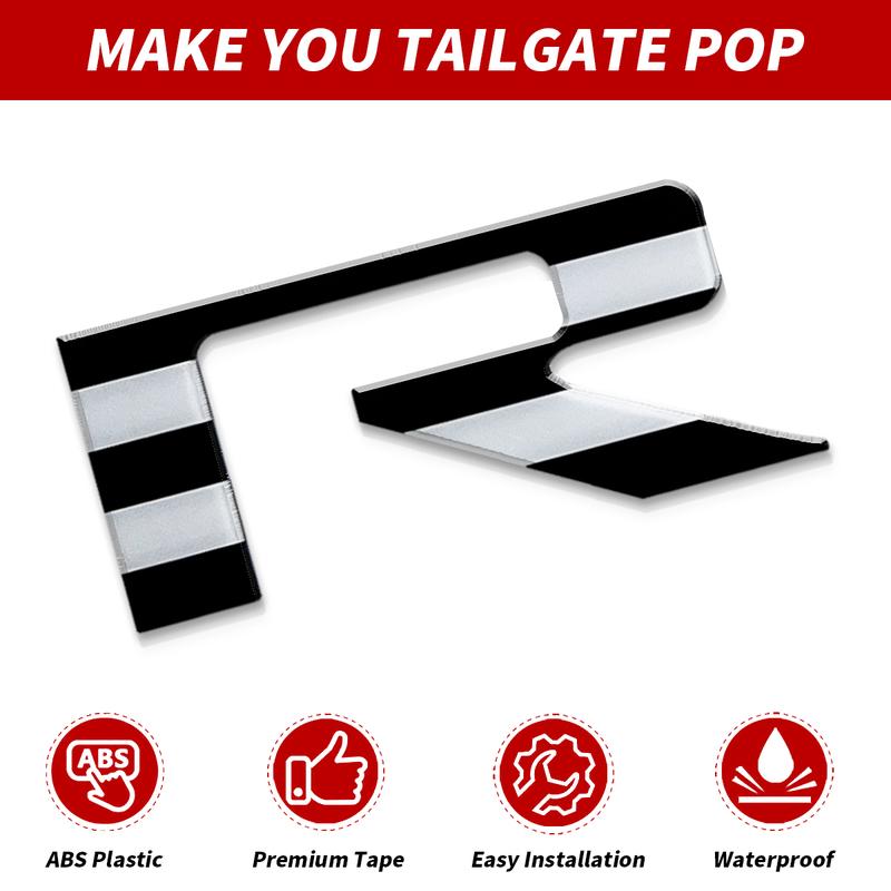 Personalized truck tailgate decals Compatible with 2019-2025 Chevrolet Accessories Strong Adhesive Back Anti FadeCoating Black American flag