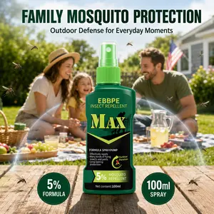 Outdoor Protection Spray, Plant-Derived Active Ingredients for Mosquito and Bug Defense, Long-Lasting Protection for Camping Hiking Travel, Family-Friendly Formula