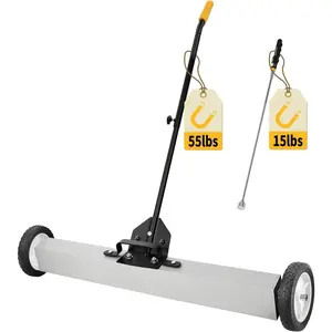 Sweeper Rolling 36 Inch, 55-Pound Lawn  for Nails,  Sweeper with Wheels, Floor Push Sweeper with Telescoping Handle, Pick-up Nails Screws Workshop Garage ASIN B0FW4KD65Q