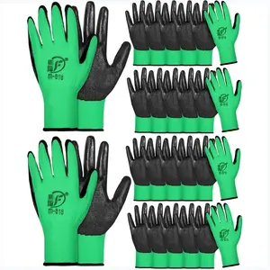 24 Pairs Gardening Gloves for Men Women Rubber Coated Landscaping Work Gloves Safety Work Construction