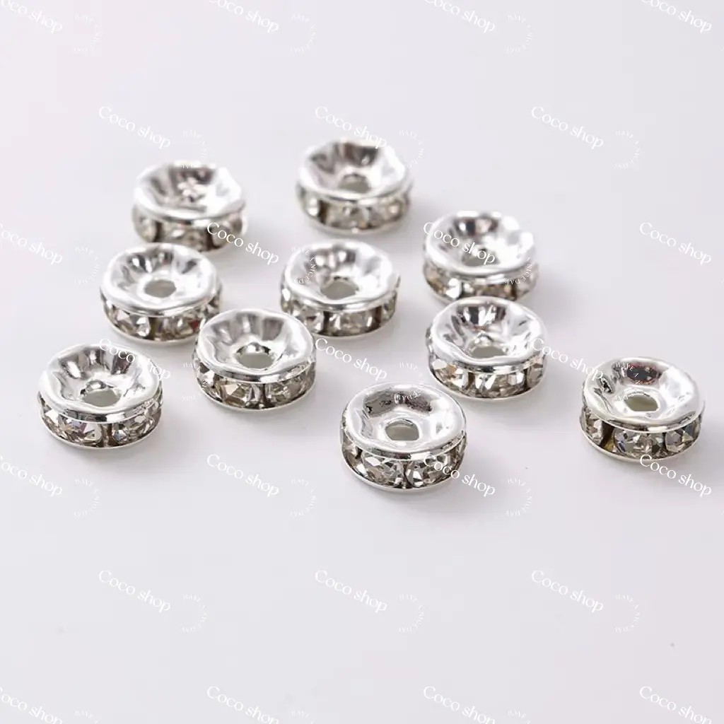 Silver Donut Spacer 8mm (7 Shovels)
