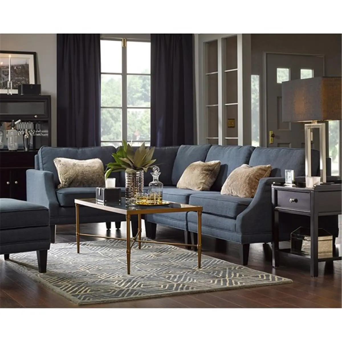 212 MAIN Madison Park Porter Bronze Modern Metal Frame Coffee Table - Multi-Functional Living Room Metal Piece for Sofa, Tea Use, Side Table Needs, Metal Table