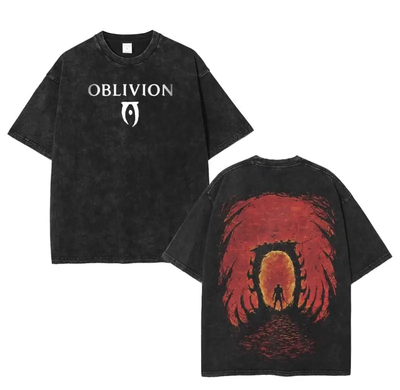 Retro Limited Oblivion Game shirts Vintage Graphic Tees Unisex Oversize Acid  Lightweight Cotton TShirt, Game Clothes, Gift for gamer fan