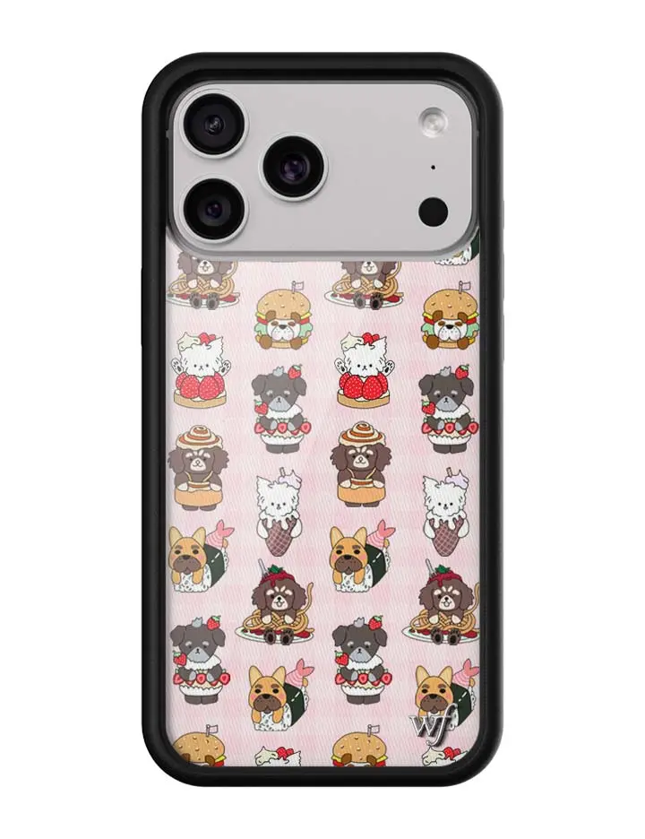 Father Kels Collab | Limited Edition Trendy Collaboration iPhone Case | Raised Protective Black Bumper | Women Owned Small Business | Cute Aesthetic Characters Food Themed | Safety Casing Protective | Gift for Her