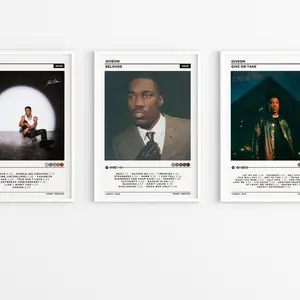 Giveon - Beloved, Give Or Take, Take Time Set Of 3 Album Poster / Music Gifts / Music Wall Decor / Album Tracklist #520