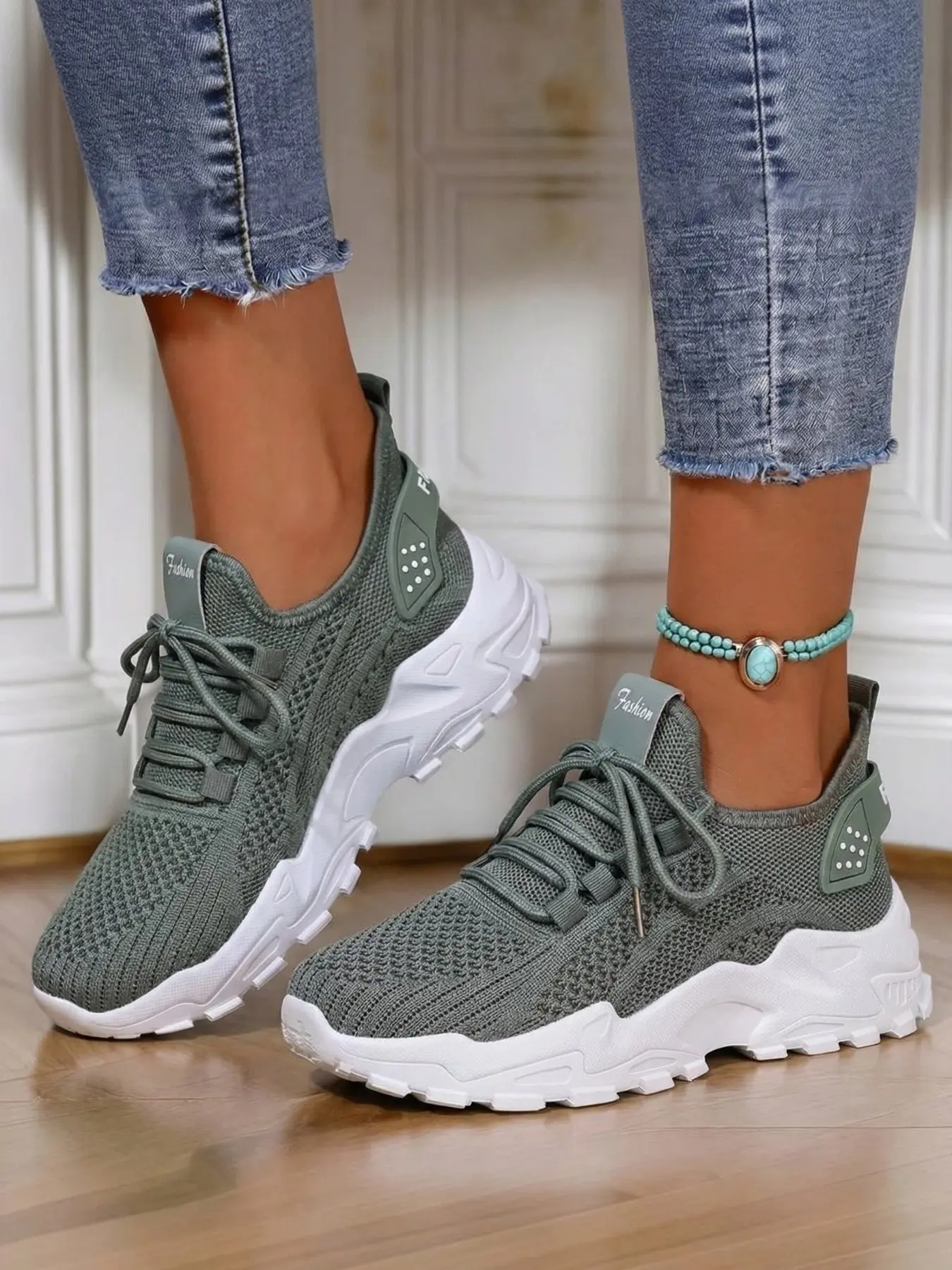 Women's Breathable Mesh Walking Shoes, Wide Fit Running Sneakers, Anti-Slip Sole, Ideal for Daily & Outdoor Activities, Fashionable Comfort, Casual Running Shoes, Sport Shoes, Shoe for Runners, Sporty Running Shoes