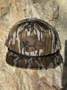 Richardson 256 Bottomland Camo/ Laser Engraved Leather Patch-Arrow