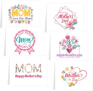 30 Pack Mother's Day Greeting Cards with Envelopes and Stickers Happy Mothers Day Floral Blank Note Cards Mom Gifts from Daughter