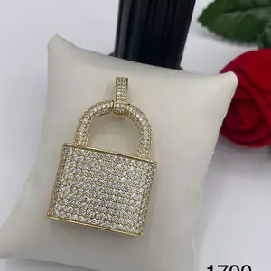 Rodriguezjewelry #1700 lock pendant