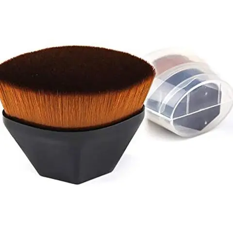 Kabuki Foundation Makeup Brush - Multifunctional Makeup Tool for Flawless Application, Concealer, Powder & Liquid Cosmetics, with Protective Case, Make Up Brushes Collection Addition