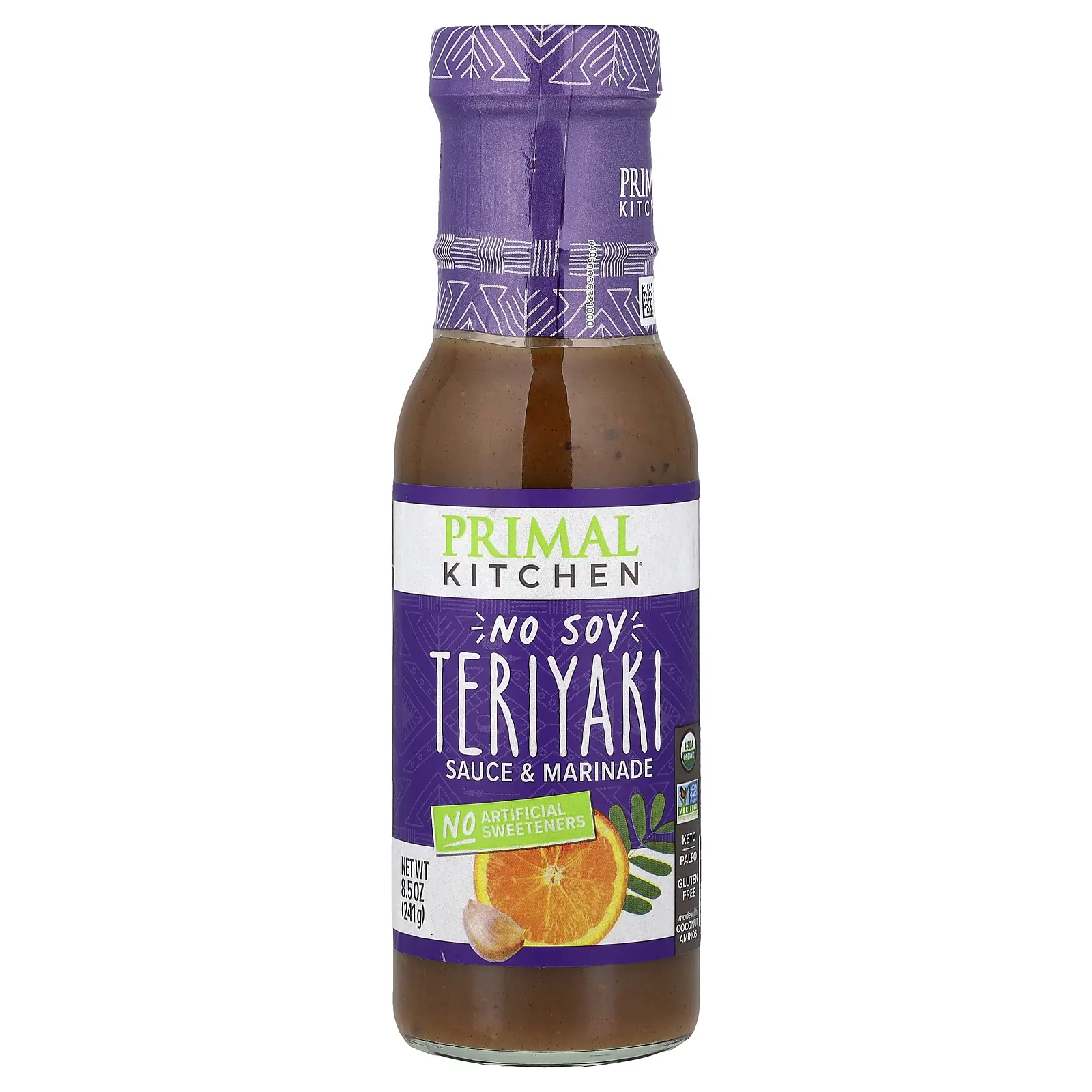 Primal Kitchen No Soy Teriyaki Sauce & Marinade, 8.5 oz (241 g)