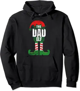 Dad Elf Christmas Gift Daddy Costume Matching Family Pajamas Pullover Hoodie - Farhadheid Shop 92B07ZV6JSVP