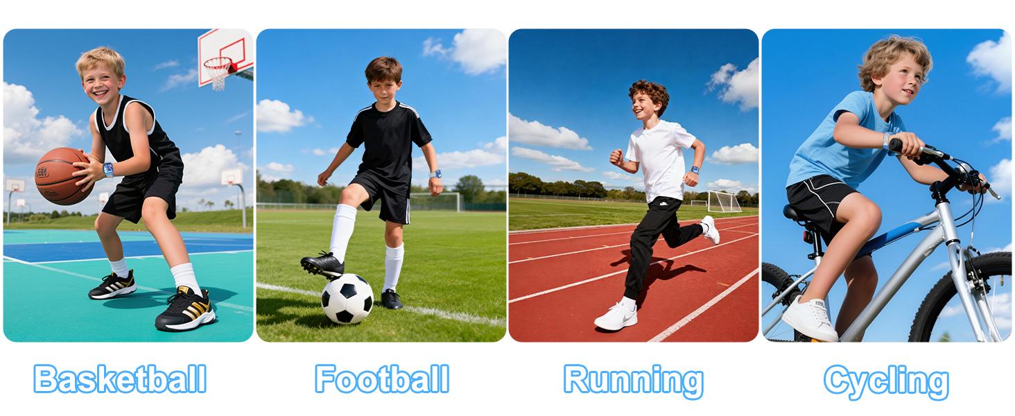 2026 Newest Smart Watch For Kids, 16 Built-in Games, No APP/Phone Needed,Full Touchscreen, Educational Game Watch forkids, Waterproof, Pedometer Sleep Tracker, Sport Modes Alarm GiftFor Girls Boys Age Blue