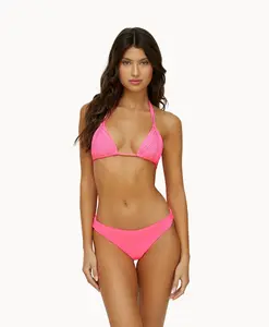 PQ Swim Vivid Pink Isla Triangle Bikini