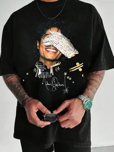 Michael Jackson Vintage Tee, Michael Jackson Bad World Tour 1987 T-Shirt, King Of Pop Unisex Fan Gift, Loose Fit, 100% Cotton