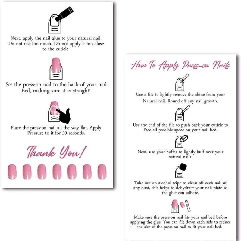 Kids pink and glitter stars press on nails