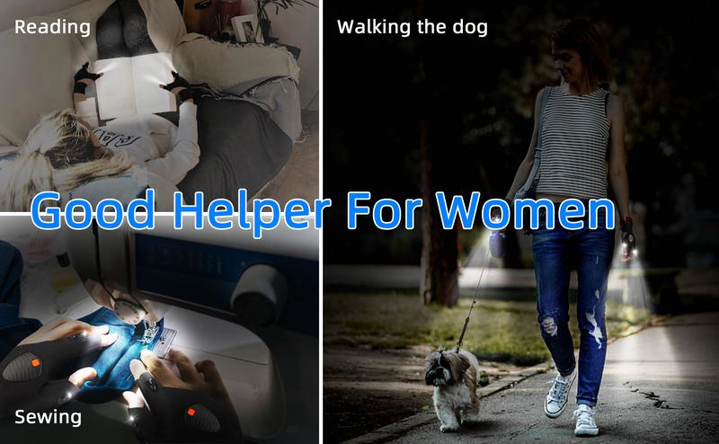 【Today's Special】Rechargeable LED Flashlight Gloves - Adjustable Elastic Fabric, Comfortable Fit! Viral Cool Gadget Hands-Free Lights for Fishing/Repairing/Camping, Must-Have Birthday Gifts for Men Dad Him Husband