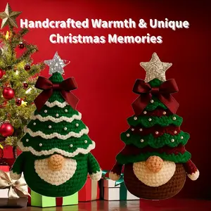 1PC Crocheted Gnome Doll Ornaments | Whimsical Home Decor & Photo Prop | Handmade Cute Accent | Mantel & Desk Setup | Whimsical Handmade | Fantasy Decor Lovers