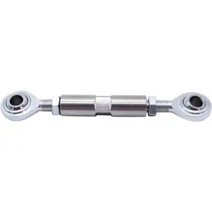 1 PC  2 1/2" Adjustable Tensioning Rod Silver colour Heim Joint Alternator Bracket Fits for SBC BBC 350 454 302 engine