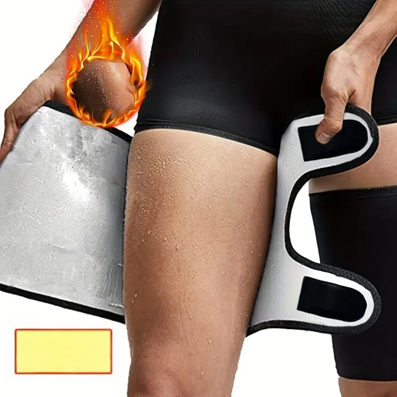Two-Pack Adjustable Leg Shaper Universal Sports Leggings, Men's and Women's Trainer with Sauna Sweat Band