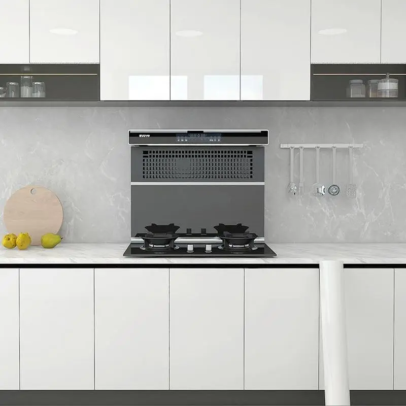 Solid Color Kitchen Cabinet Sticker, Self Adhesive Waterproof & Oil-proof Cabinet Sticker, Furniture Renovation Sticker for Home Kitchen