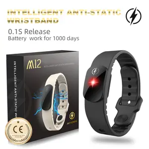 M12-SE Anti-static Silicone Bracelet Men Women Fashion Waterproof Adjustable Winter Human Body Static Eliminator multifunctional smart watch