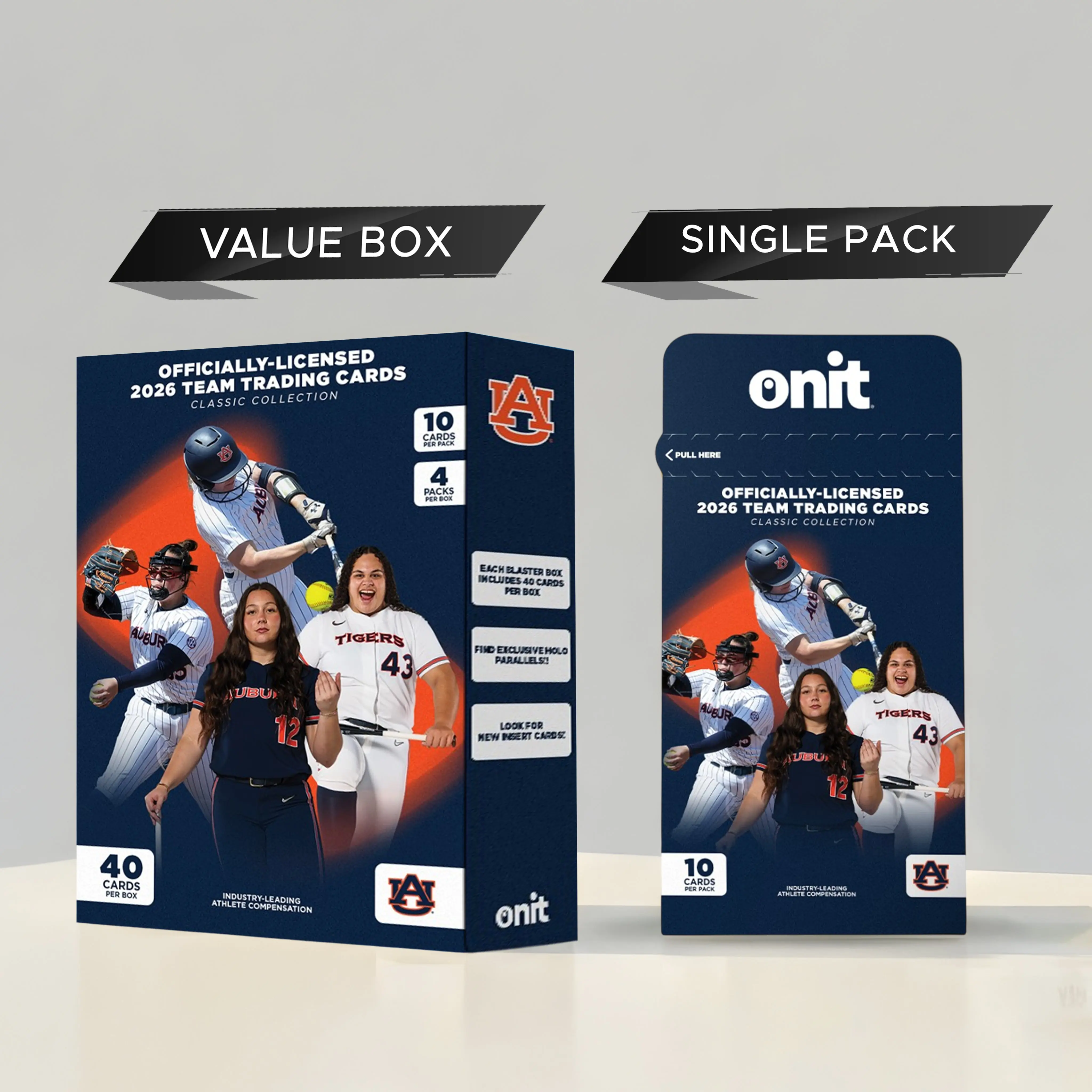 RIP N SHIP Auburn University Softball 2026 Trading Cards