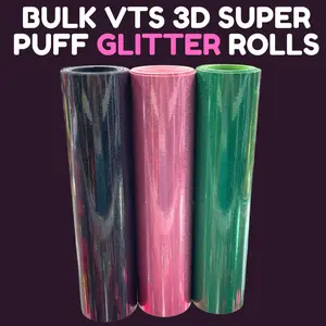 BULK Glitter VTS 3D Super Puff | Heat Transfer Vinyl | Puff HTV | Puff Vinyl