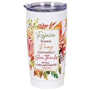 360 Stand 20oz Cylindrical Floral Stainless Steel Vacuum Tumbler Flask - Silicone Cover, Plastic Oral Lid, Hand Wash Only, Portable Kitchenware Drinkware for Daily Travel (SSTUMW-186), Reusable Vacuum Insulated, Thermo Tumbler