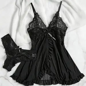 Women Lace Nightgown Sleepwear Sleep Dress Nightdresses