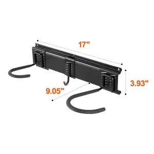 VEVOR Bike Storage Rack, 6 Bike Racks and 5 Helmets Hooks, Wall Mount Bike Storage Hanger, Home & Garage Organizer, Customizable for Various Bike Sizes, Adjustable Holder, Holds Up to 300 lbs,85-inch