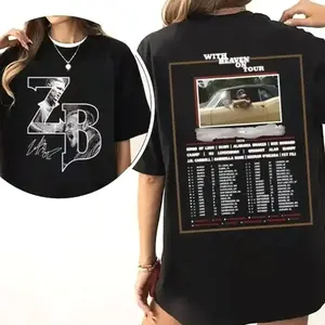 ZB With Heaven on Tour 2026 T-Shirt,Hoodie, ZB Western Bull Skull Shirt, ZB Country Music, Concert Outfit, Gift For Fan I8U GO3 PYX
