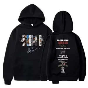 [Pattern Hoodie] Drake Album Cover Hoodie - Full Album Sweatshirt, All Album Back Print, Suitable for Hip-Hop Fans' Rap Merchandise Pullover, Streetwear Pattern Hoodie, Concert Festival Clothing, Casual Unisex Pullover for Daily Wear