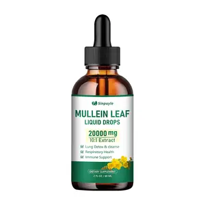 Mullein Leaf Liquid Drops 20000mg (10:1 Extract) - Lung Detox & Respiratory Support | 2 FL OZ
