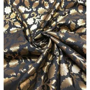 Beautiful vintage leaf & floral brocade 44” wide. Best used for home decor and apparel. Sold by the yard