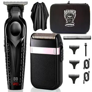 Professional Electric Foil Shaver for Men, Beard Trimmer & Grooming Set, Beard Shaver Kit, Cordless Rechargeable with USB, Ideal Gift for Him